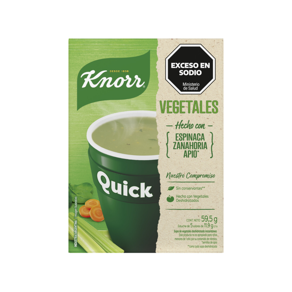 Knorr Sopa Quick Vegetales 59.5 gr