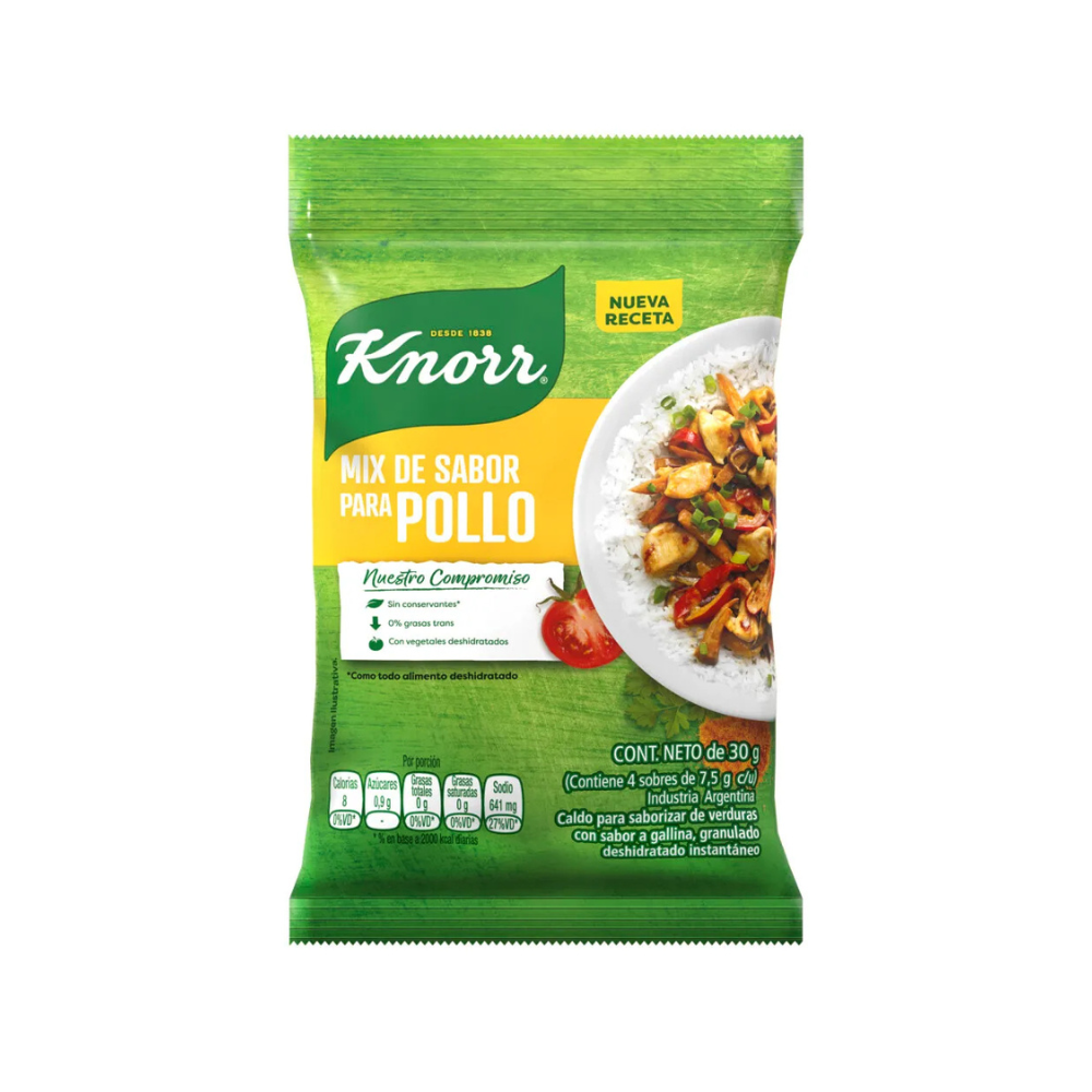 Knorr Mix Sabor para Pollo 4 unidades