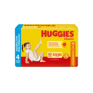 Pañal Huggies Classic Ahorro XXXG x 52 unidades