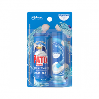Pato Purific Disco Adhesivo Marina 38 gr Aplicador + Repuesto