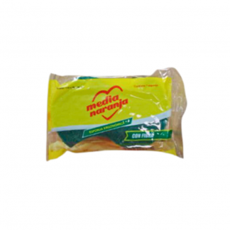 Esponja Media Naranja Ergonómica con Fibra