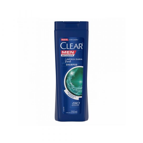 Shampoo Clear Men 2 en 1 Limpieza Diaria 200 ml