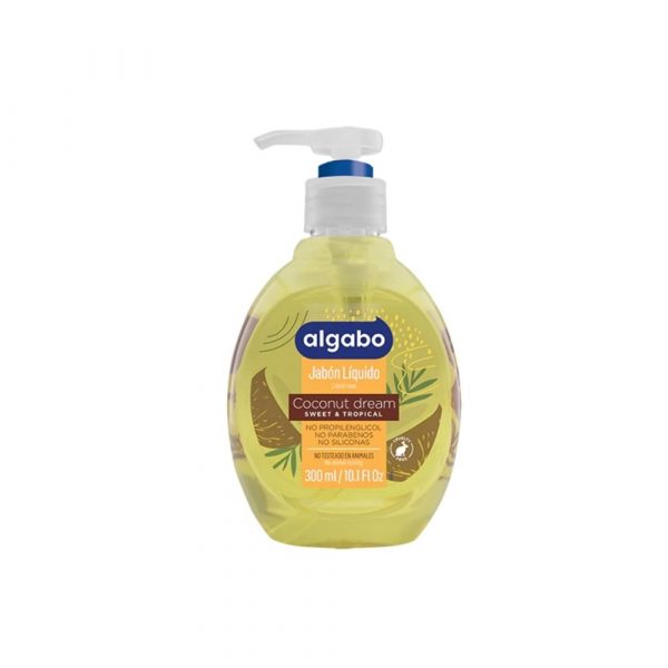 Jabón Líquido Algabo con Pico Coco y Vainilla 300 ml