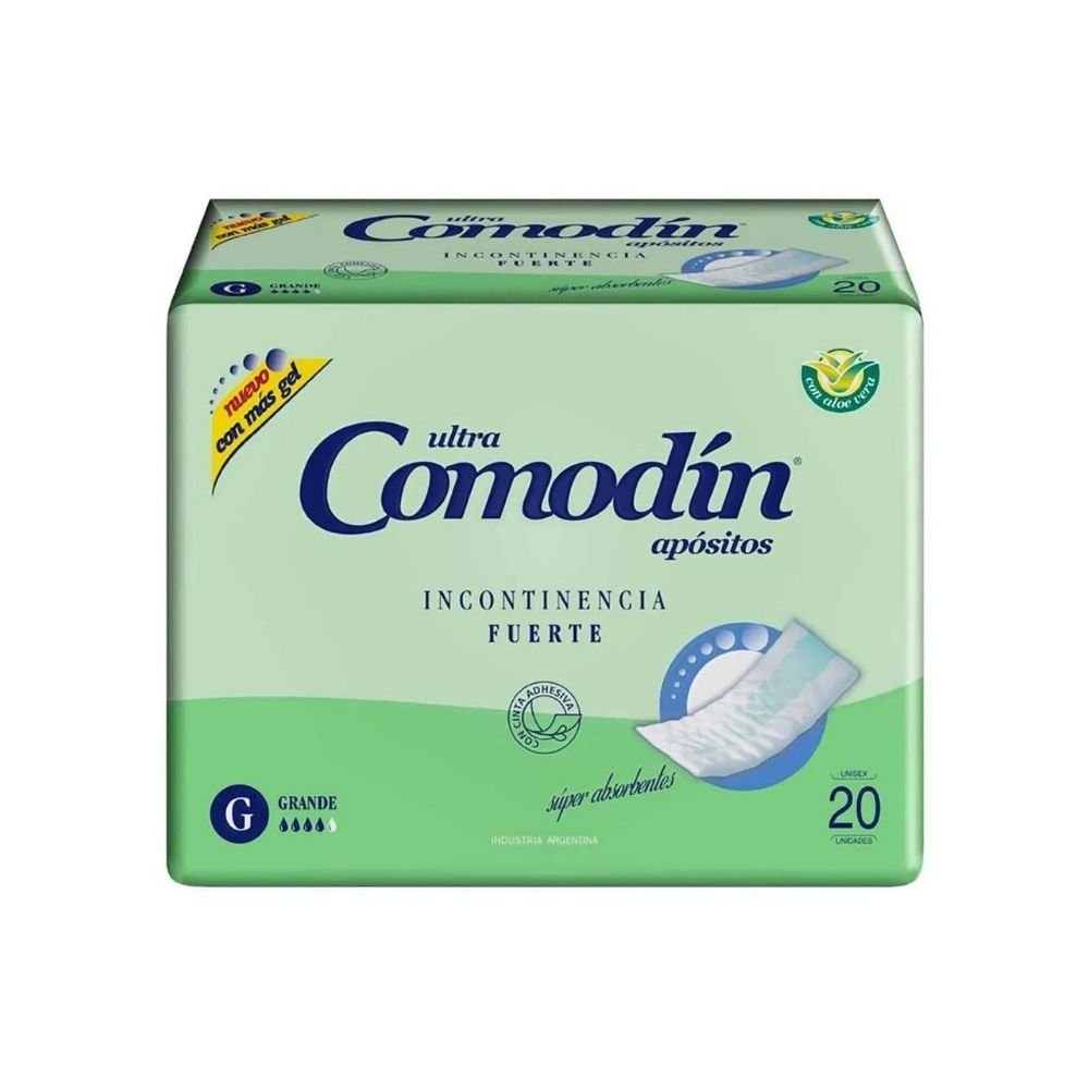 Apositos Comodín Incontinencia Fuerte G 20 Unidades