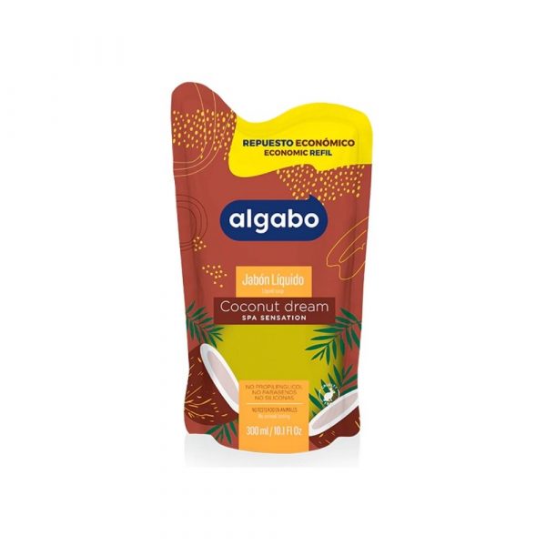 Jabón Líquido Algabo Coco y Vainilla 300 ml DP