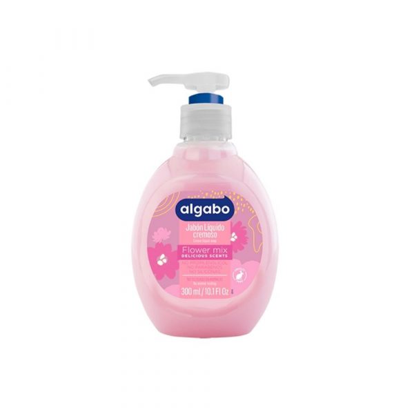 Jabón Líquido Algabo con Pico Flower Mix 300 ml