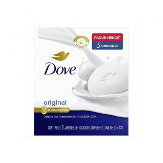 Jabón Dove Original 3 unid x 90 gr