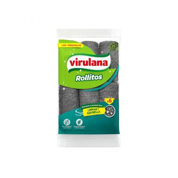 Lana de Acero Virulana 6 unidades