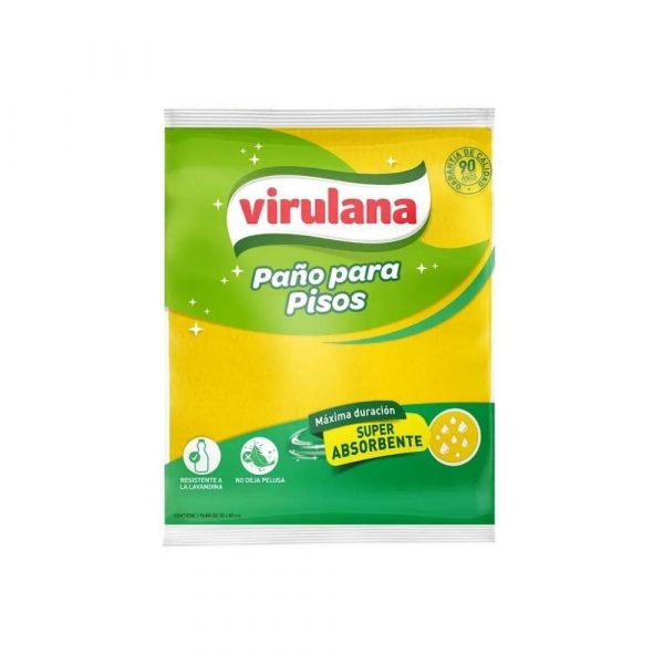 Paño Pisos Virulana Amarillo 50 x 58 cm