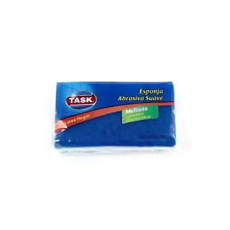 Esponja Task Grande Abrasiva Suave Azul