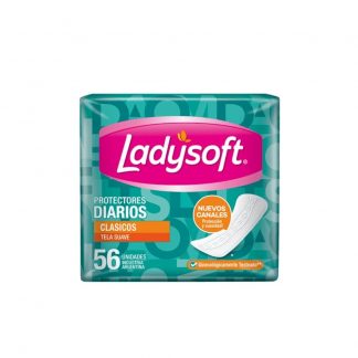 Protectores Ladysoft Clásicos Tela Suave 56 unidades
