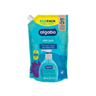 Jabón Líquido Algabo Floral Rain Eco Pack 900 ml