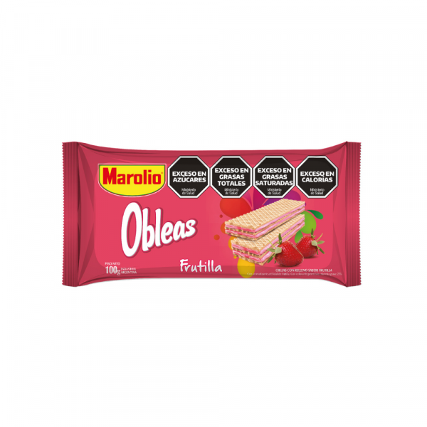 Obleas Marolio Frutilla 100 gr