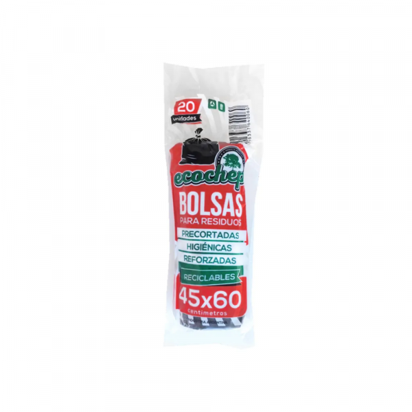 Bolsas Ecochep 45 x 60 x 20 un. Rollo