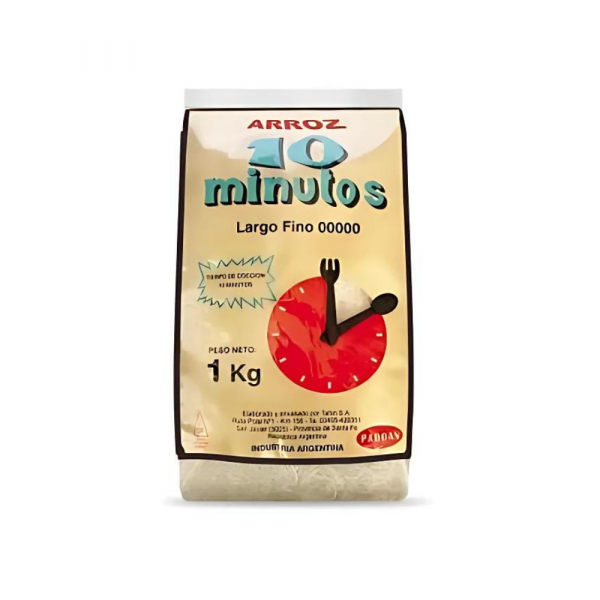 Arroz 10 Minutos Largo Fino 1 kg 00000