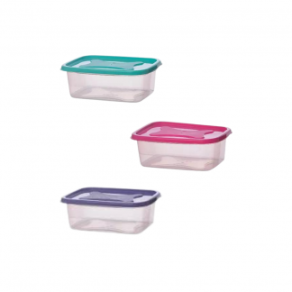 Contenedor Rectangular Gemplast con Tapa 0,5 lt