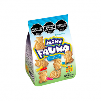 Tem Flor Galleta Mini Fauna con Confites 300 gr