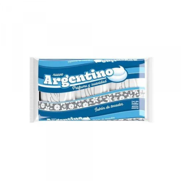 Jabón Argentino de Tocador 3 unid x 80 gr