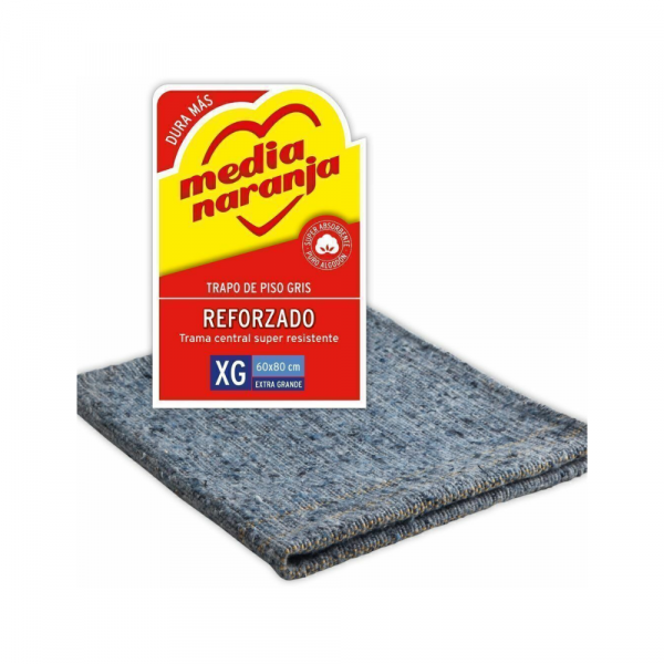 Trapo de Piso Media Naranja Reforzado XG Consorcio 60 x 80 cm