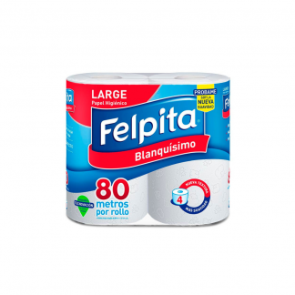 Papel Higiénico Felpita H.S. 4 unid x 80 mts