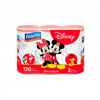Rollo de Cocina Felpita Disney 3 unidades x 40 Paños