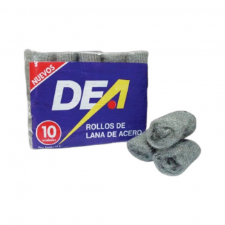 Lana de Acero DEA Rollitos 10 unid x 45 gr