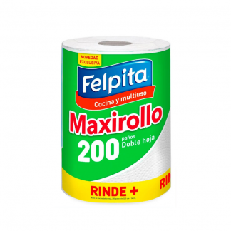 Rollo de Cocina Felpita Maxi Rollo 1 unidad x 200 Paños