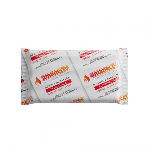 Vela Amanecer 4 unid x 68 gr