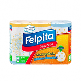 Rollo de Cocina Felpita Decorado 3 unidades
