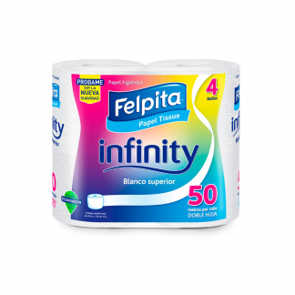 Papel Higiénico Felpita DH Infinity 4 unid x 50 mts