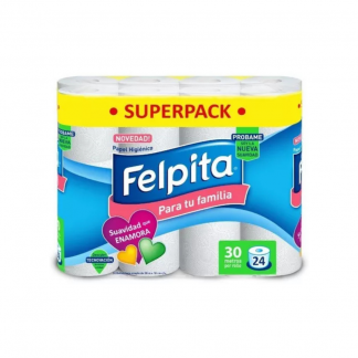 Papel Higiénico Felpita H.S. 24 unid x 30 mts