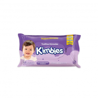 Toallas Húmedas Kimbies Limpia e Hidrata 48 unidades