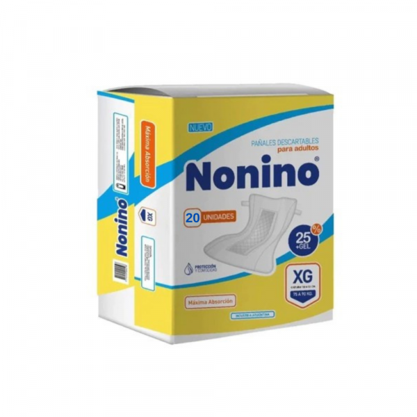 Pañal Nonino Recto XG x 20 unidades