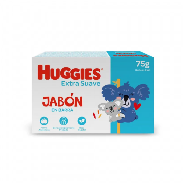Jabón Huggies Extra Suave en Barra 75 gr