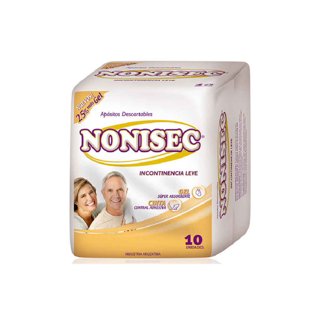 Apositos Nonisec Incontinencia Leve 10 Unidades