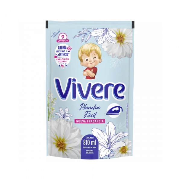 Suavizante Vivere Plancha Fácil Explosión Floral 810 ml