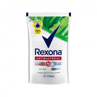 Jabón Líquido Rexona Aloe Antibacterial 220 ml DP