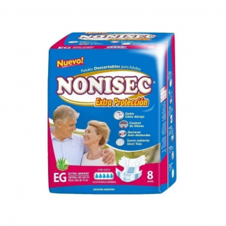 Pañal Nonisec Extra Protección XG x 8 unidades