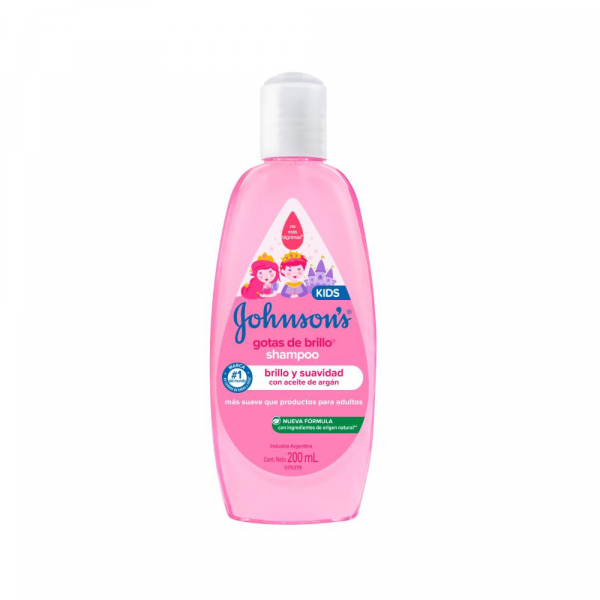 Shampoo Johnson’s Kids Gotas de Brillo Nueva Fórmula 200 ml