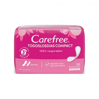 Protectores Carefree Compact Respirables 20 unidades
