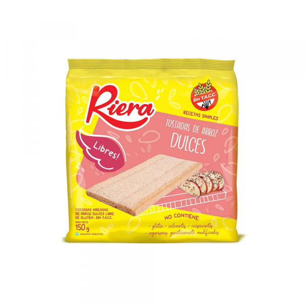 Tostadas de Arroz Dulce Libres Riera 150 gr