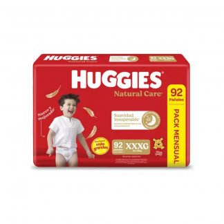 Pañal Huggies Supreme Care Pack Mensual XXXG x 92 unidades