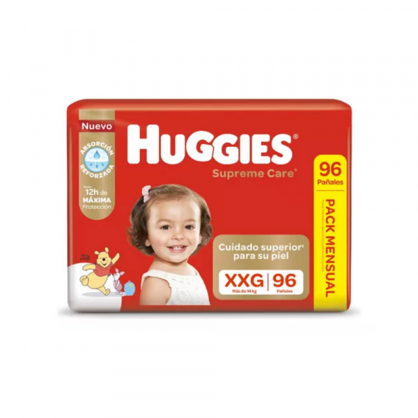 Pañal Huggies Natural Care Pack Mensual XXG x 96 unidades