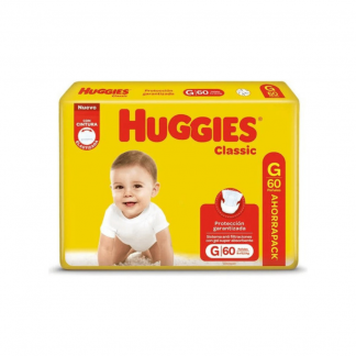 Pañal Huggies Classic Triple Protección Ahorro G x 60 unidades