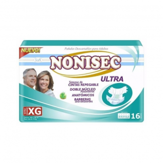Pañal Nonisec Ultra Anatómico XG x 16 unidades