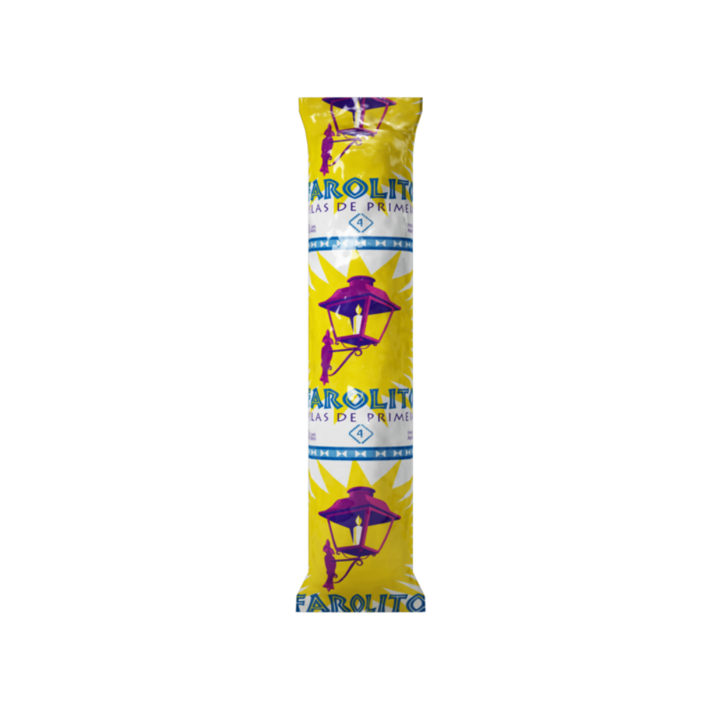 Vela Farolito Chicas 4 unid x 60 gr