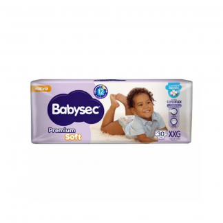 Pañal Babysec Premium Soft Hiperpack XXG x 30 unidades