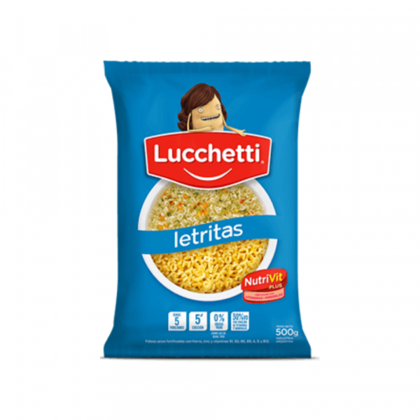 Fideos Lucchetti Letritas 500 gr