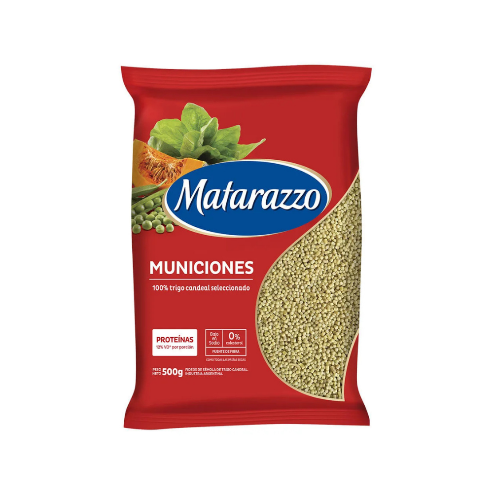 Fideos Matarazzo Municiones 500 gr