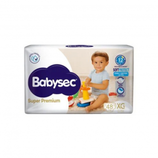 Pañal Babysec Super Premium Superpack XG x 48 unidades